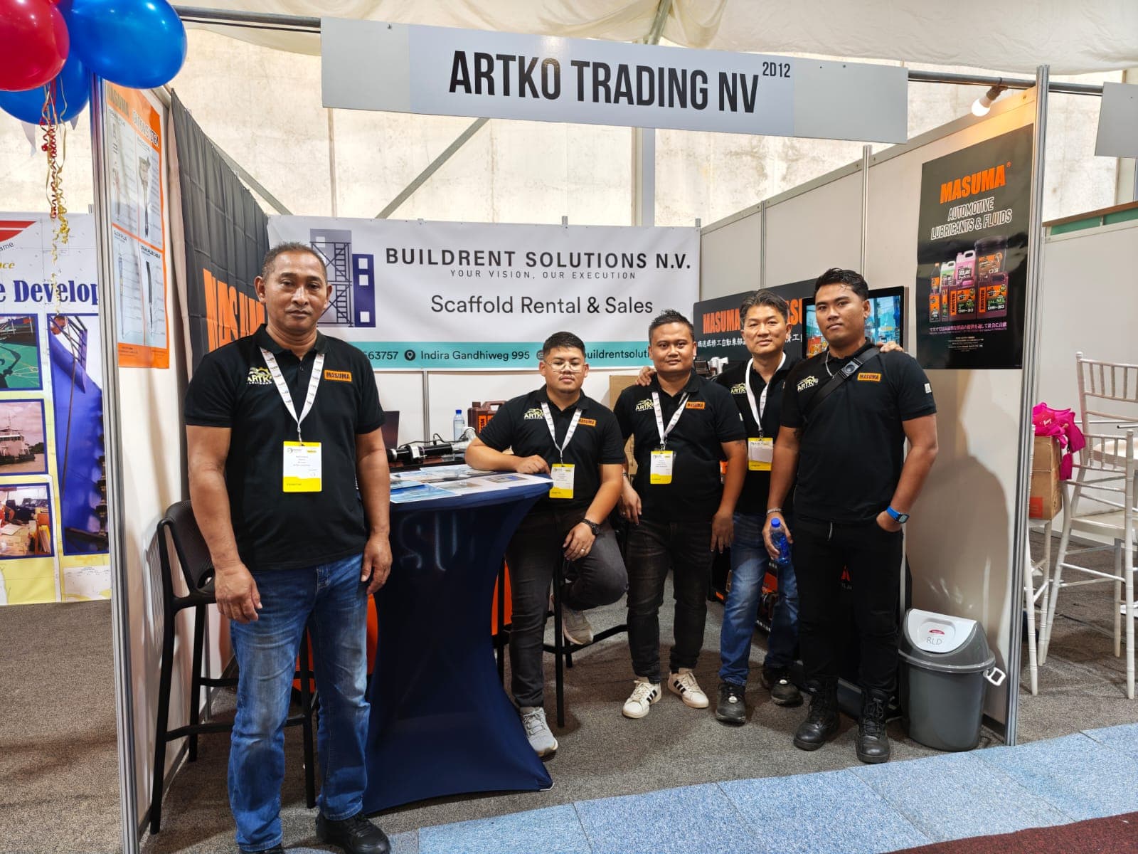 Team at Artko Trading booth