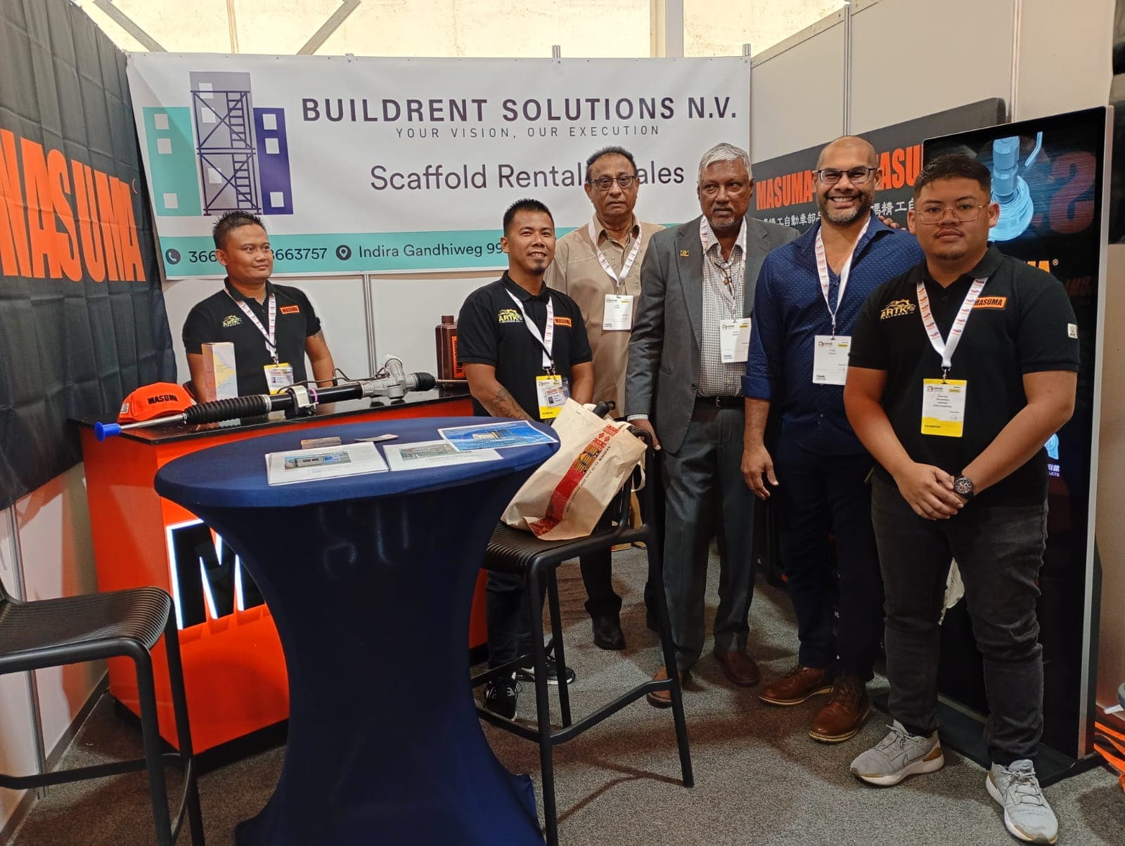 Visitor at Masuma stand