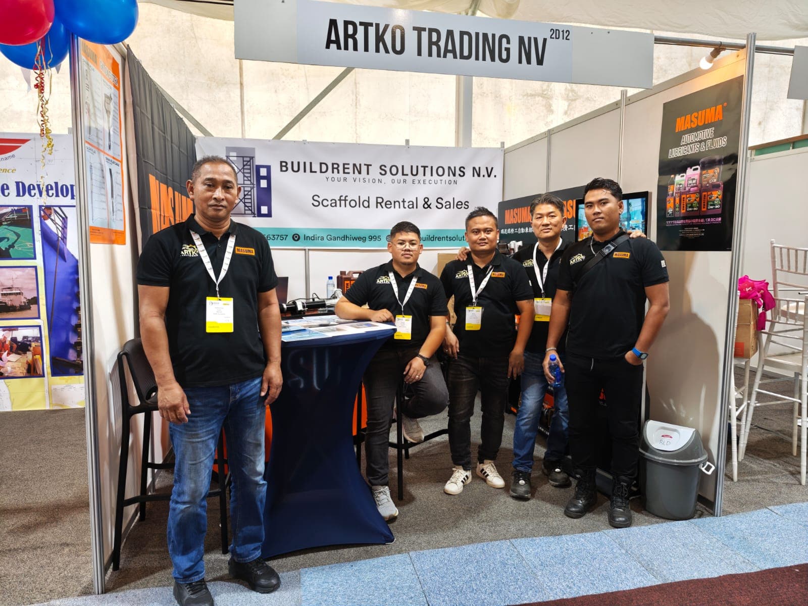 Full booth crew shot